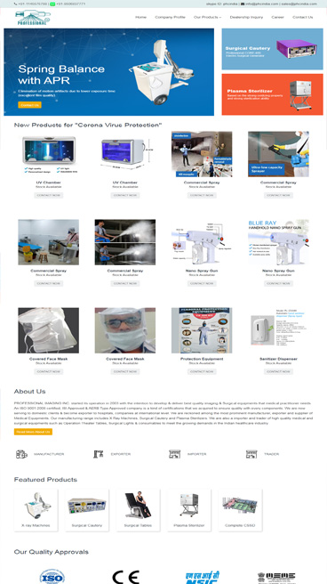 medical website design