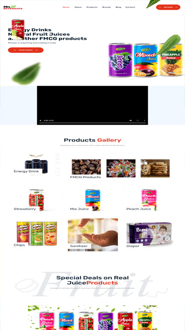 fmcg website design