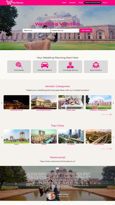 wedding website design